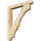Ekena Millwork Balboa Craftsman Rough Sawn Bracket w/ Offset Brace, Douglas Fir, 6"W x 42"D x 48"H BKT0604X42X48BOA04RDF - alternate 1